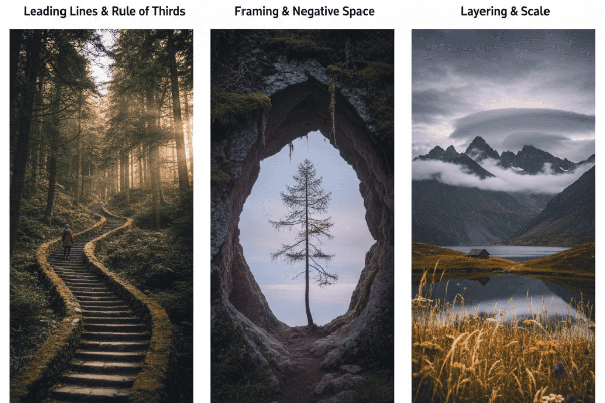 Compositional Strategies for Vertical Frames